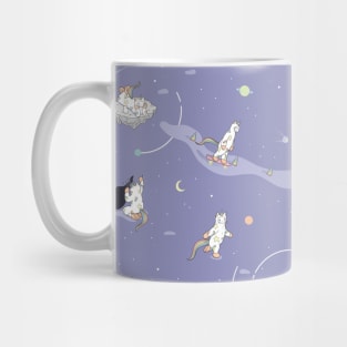 Weird Unicorn Cat in Space Mug